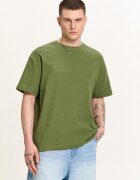 Cropp Tricou monocromatic - verde