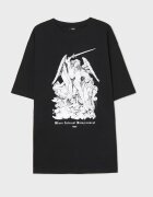 Cropp Tricou negru cu imprimeu - negru