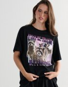 Cropp Tricou negru cu imprimeu - negru