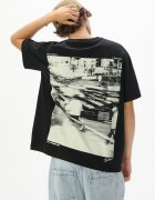 Cropp Tricou negru cu imprimeu - negru