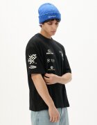 Cropp Tricou negru cu imprimeu - negru
