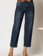  Blugi albastri mom fit casual