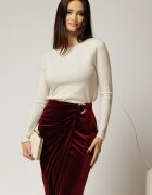  Bluza ivoar din tricot cu fir lurex si decolteu rotund