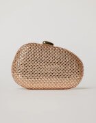  Clutch elegant rose cu cristale stralucitoare