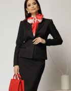  Compleu DY Fashion negru clasic din sacou si fusta office