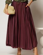  Fusta midi bordo clos din tencel casual eleganta