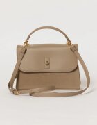  Geanta taupe cu design modern in doua nuante