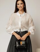 Jacheta alba subtire tip bomber