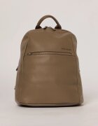  Rucsac casual gri cu buzunar frontal si aspect rafinat