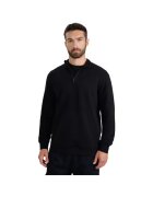4F Bluza cu fermoar 1/2 - negru - barbati - sport
