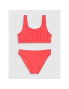 4F Costum de baie fete din doua piese - sintetic/elastan - rosu
