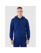 4F Hanorac sport barbati albastru - bumbac poliester
