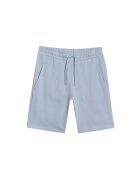 4F Pantaloni scurti barbati albastru - bumbac/poliester - croiala normala - fara captuseala