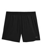 4F Pantaloni scurți bărbați material poliester - Negru