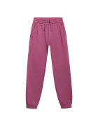 4F Pantaloni sport bumbac/poliester - croiala standard - buzunare laterale - roz -