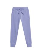 4F Pantaloni sport copii model JAW23TTROF421 - confortabili - bumbac/poliester - lila