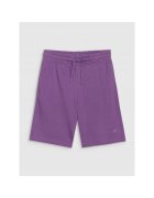 4F Pantaloni sport copii - pentru baieti - violet - bumbac