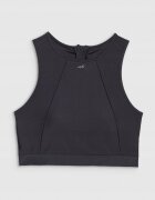 4F Top de bikini negru - material sintetic - cupe detasabile - croiala boxer - pentru femei