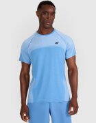 4F Tricou antrenament albastru - poliester - Albastru