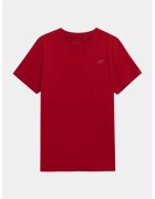 4F Tricou barbati - 302882472 - Bumbac - Rosu