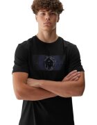 4F Tricou barbati waw25ttshm2964 20s - Negru