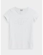 4F Tricou dama - 302882250 - Bumbac - Alb