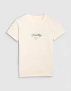 4F Tricou Ecru - Bumbac - Alb ecru