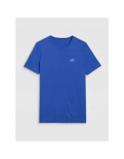 4F Tricou sport barbati albastru - uscare rapida - sintetic - croiala slim