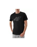 4F Tricou sport barbati - bumbac - negru -