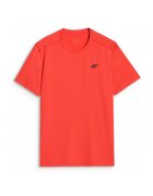 4F Tricou Sport Barbati - Rosu - Uscare Rapida - Regular Fit - Tehnologie Dry - Multi Active