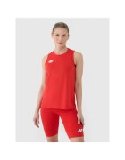4F Tricou sport - pentru femei - uscare rapida - rosu - material sintetic - croiala normala