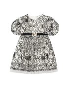 Abel&Lula Rochie fete - Ecru/Negru