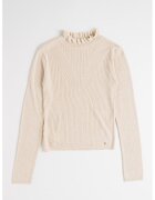 Abel&Lula Pulover striat cu aspect stralucitor - Bej