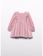 Abel&Lula Rochie evazata cu model in carouri - Roz prafuit