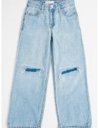 Abercrombie  Fitch Blugi relaxed fit cu talie medie - Albastru pastel