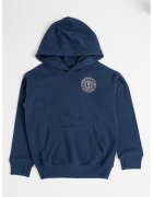 Abercrombie  Fitch Hanorac cu imprimeu logo si anouri pentru degete - Bleumarin