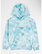 Abercrombie  Fitch Hanorac din amestec de bumbac cu model tie-dye - Albastru aquamarin