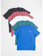 Abercrombie  Fitch Set de tricouri cu decolteu la baza gatului - 5 piese - Multicolor