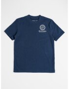 Abercrombie  Fitch Tricou din amestec de bumbac cu imprimeu - Alb/Bleumarin