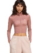 adidas Originals Bluza de trening crop cambrata - Roz prafuit