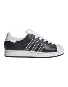 adidas Originals Pantofi sport din piele Superstar II - Alb/Negru/Gri