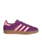 adidas Originals Pantofi sport Gazelle Indoor din piele intoarsa cu garnituri din material sintetic - Violet/Roz