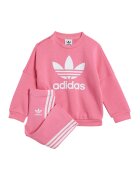 adidas Originals Trening lejer cu imprimeu logo - Alb/Roz deschis