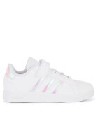 adidas Pantofi copii - GRAND COURT 2.0 EL C - alb - textil si piele