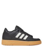 adidas Pantofi sport copii - Rapid Court Low J JQ - piele ecologica - Cblack/Cwhite/Gum3