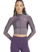 adidas Performance Bluza crop cu fermoar - pentru antrenament - Violet