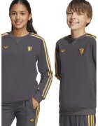 adidas Performance Bluza cu logo contrastant pentru fotbal Manchester United - Galben pai/Gri antracit