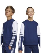 adidas Performance Bluza de trenig cu model in doua nuante - pentru fotbal - Alb/Albastru inchis