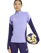 adidas Performance Bluza de trening slim fit cu fenta cu fermoar pentru fotbal Tiro25 - Lila/Albastru indigo