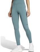 adidas Performance Colanti cu talie inalta si buzunar lateral pentru alergare - Turcoaz